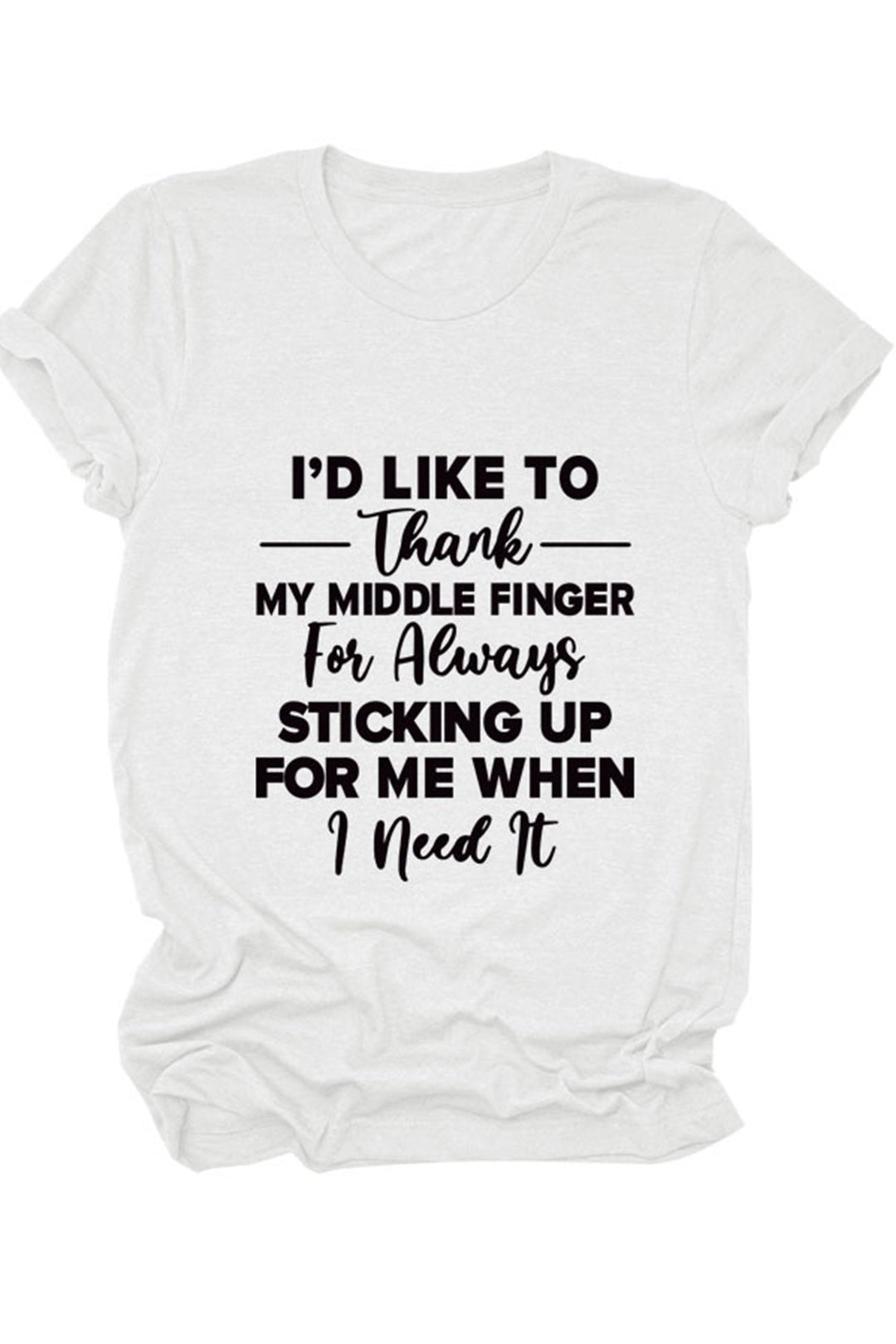 I'd Like To Thank Printed Shirt Green · L