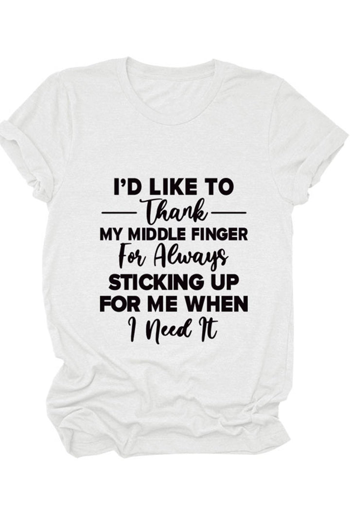 I'd Like To Thank Printed Shirt Green · L