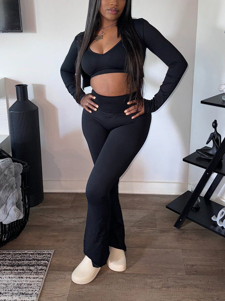 Vibrant 3 Piece Sweatsuits Purple / XL