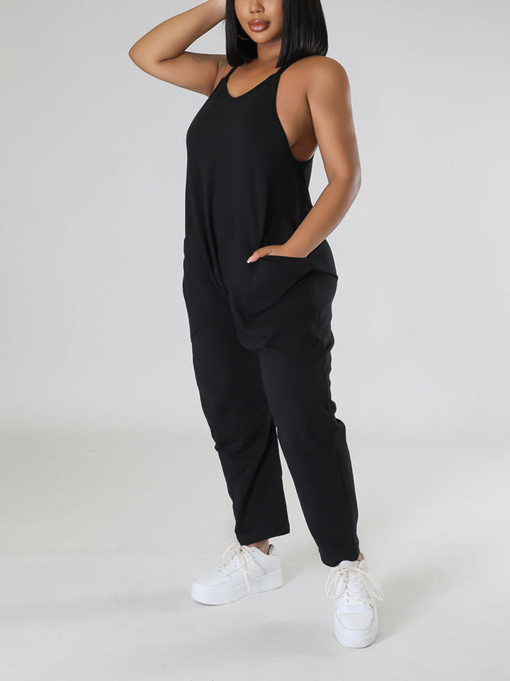 Casual Loose Comfy Overall Black / XL