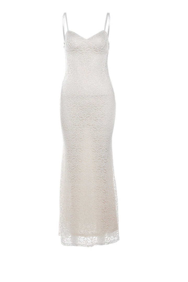 Lace Low Cut Pack Hip Cami Dress Black · S