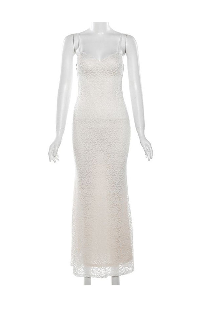 Lace Low Cut Pack Hip Cami Dress Black · M