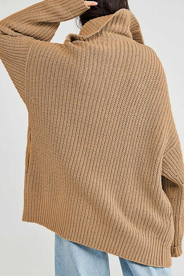 Lapel Single Buckle Mid-length Cardigan Green · S