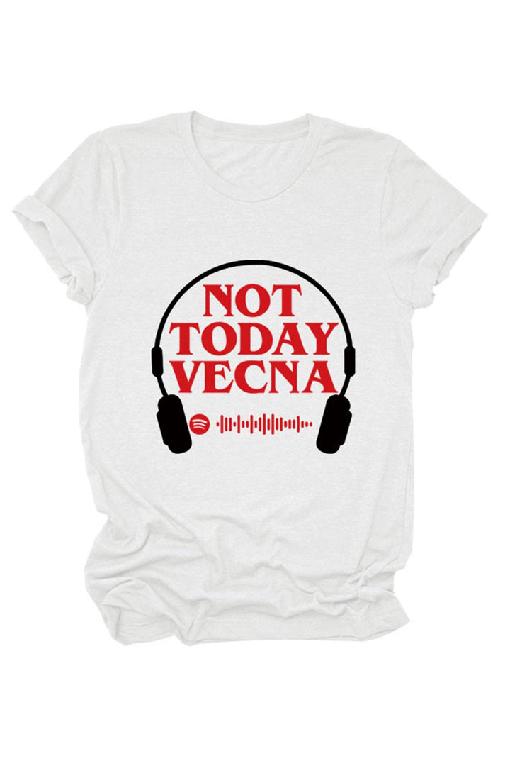 Not Today Vecna Printed T-shirt Water Blue · S