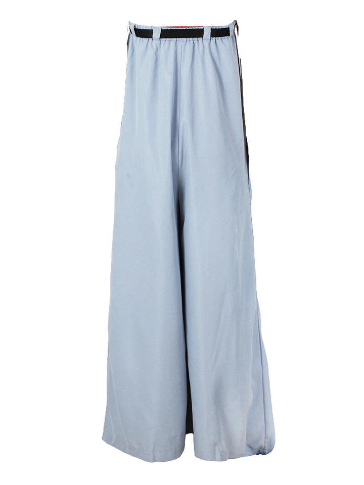 Strapless Loose Jumpsuit With Belt Black / L