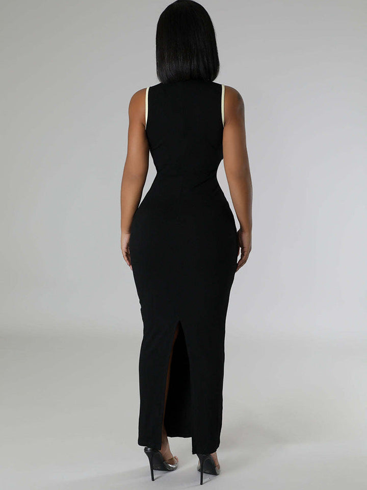 Contour Ribbed Maxi Dress *Black / 2XL