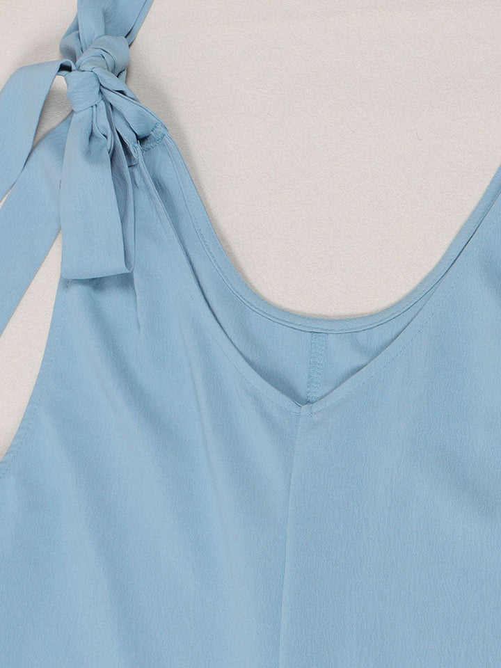 Breeze Tie-Shoulder Jumpsuit Blue / XL