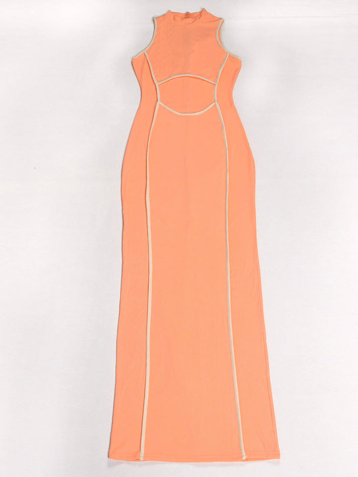 Contour Ribbed Maxi Dress Light Green / M