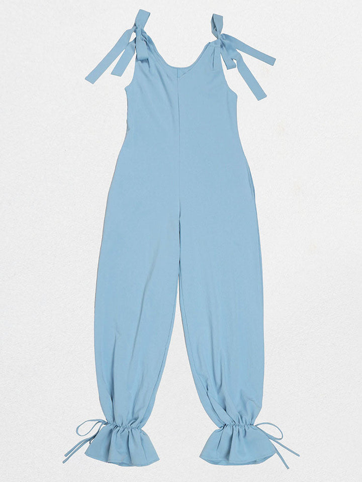 Breeze Tie-Shoulder Jumpsuit Blue / L