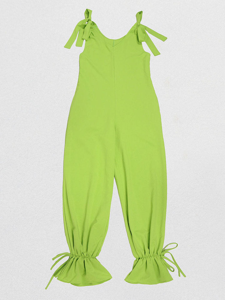 Breeze Tie-Shoulder Jumpsuit Green / XL