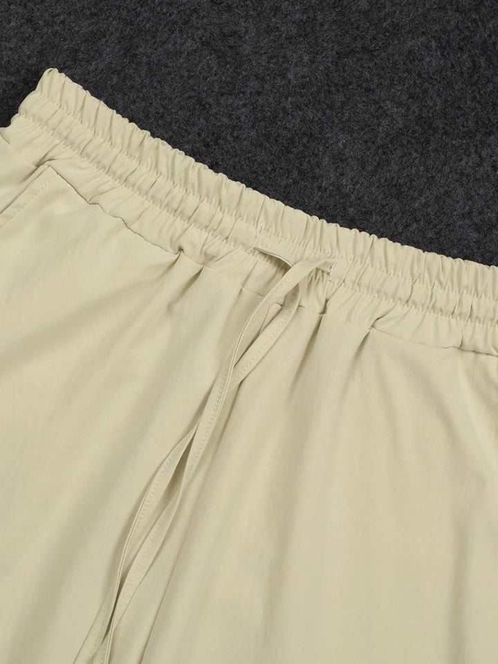 Linen Crop Top & Pants Set Apricot / 2XL