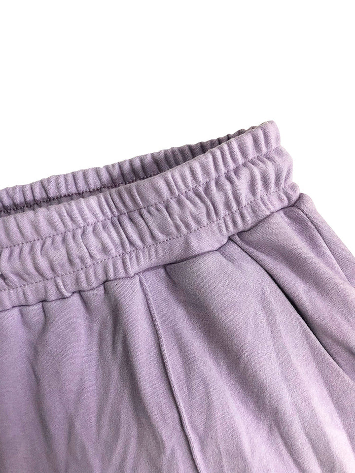 Cozy Sweatshirt & Wide Pants Set Light Blue / 2XL