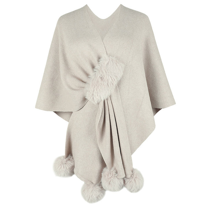 Solid-Color Casual Fringe Shawl Knit Cardigan