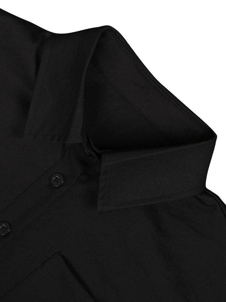 Linen Crop Top & Pants Set Black / L