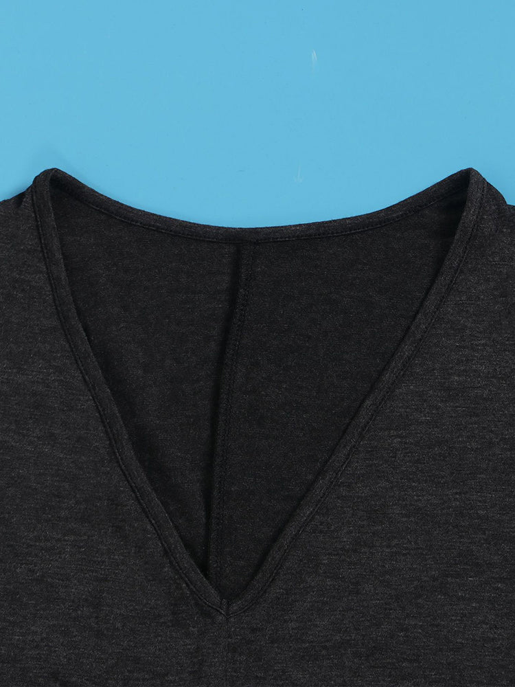 Cotton Fringe Flare Jumpsuit Black / 2XL