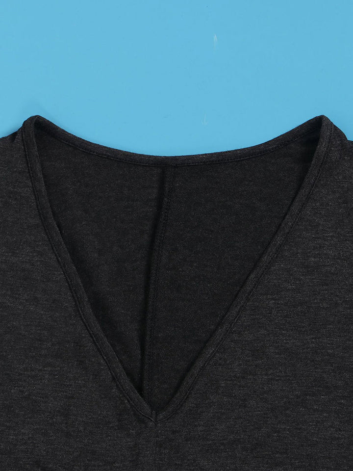 Cotton Fringe Flare Jumpsuit Black / 2XL