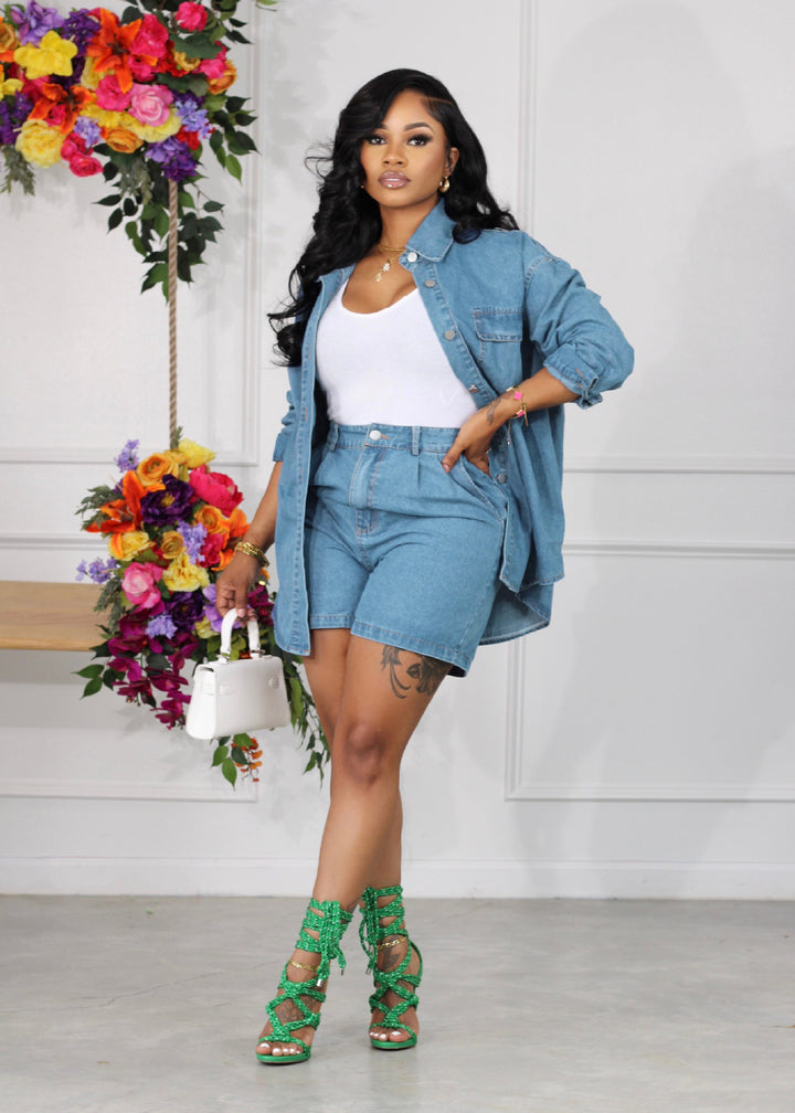 Denim Jacket Set