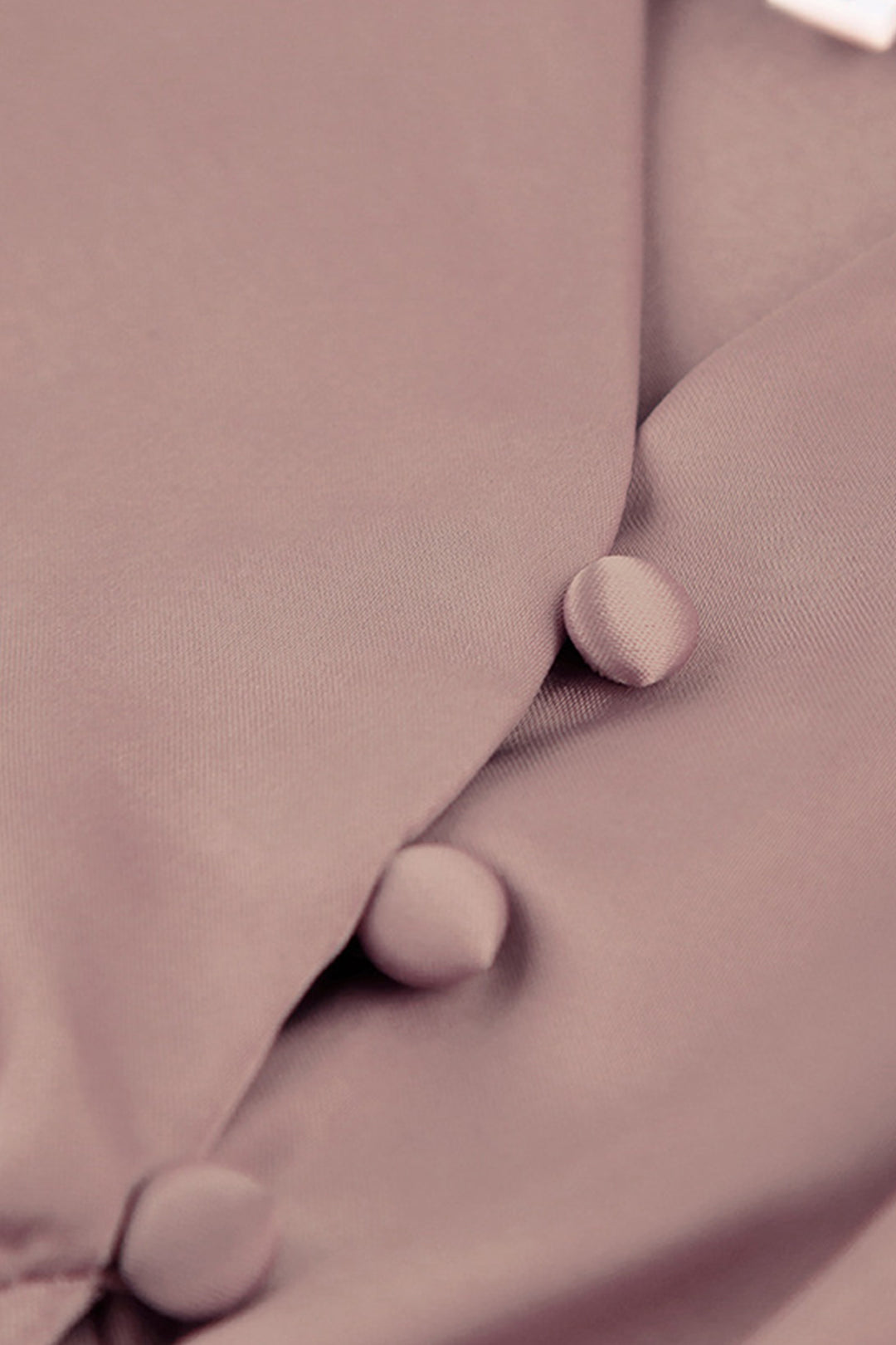 Satin Puff Sleeve Single-breasted Midi Dress White · L