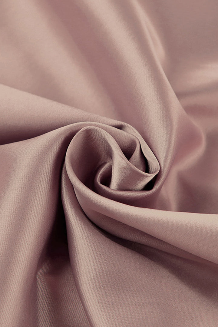 Satin Puff Sleeve Single-breasted Midi Dress White · XL