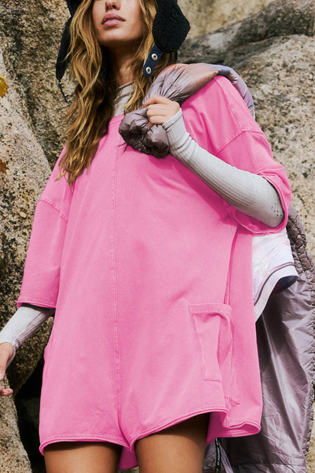 Short Sleeve Pocketed Backless Rompers Off-white · XL