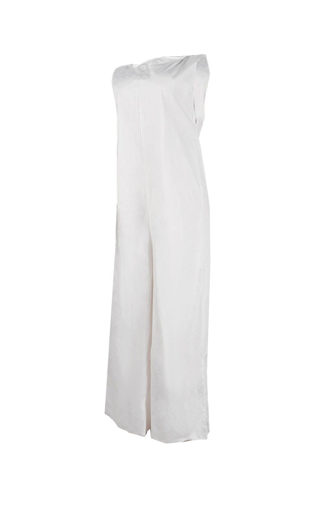 Solid Sleeveless Wide Leg Jumpsuits Blue · M