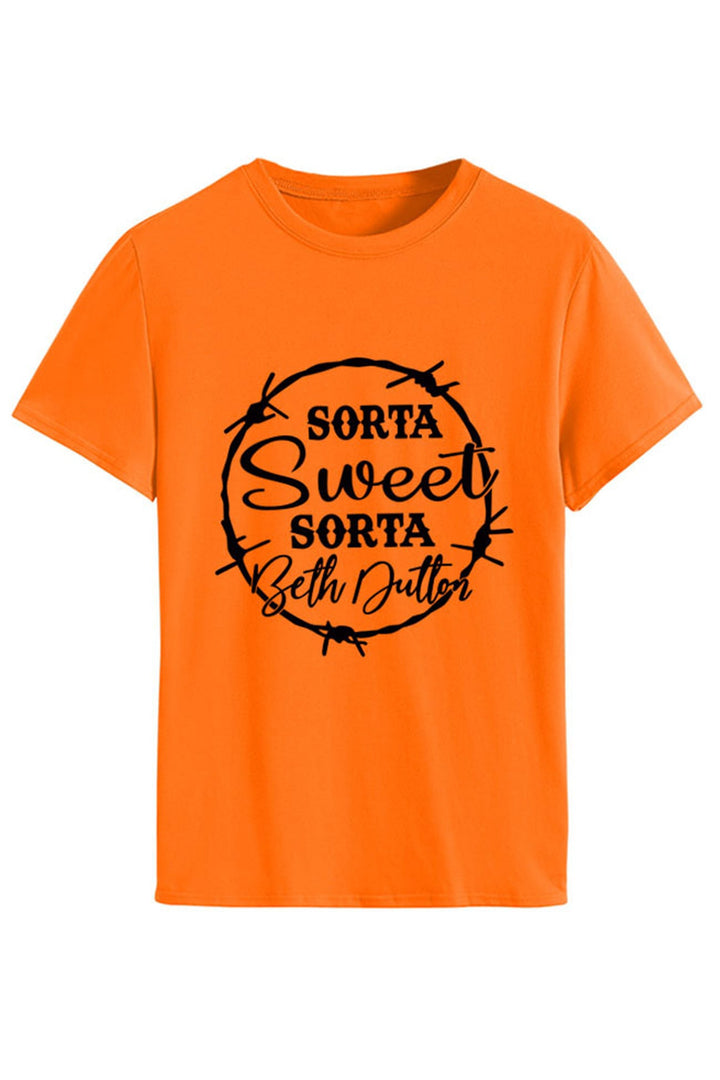 Sorta Sweet Printed T-shirt Pink · L