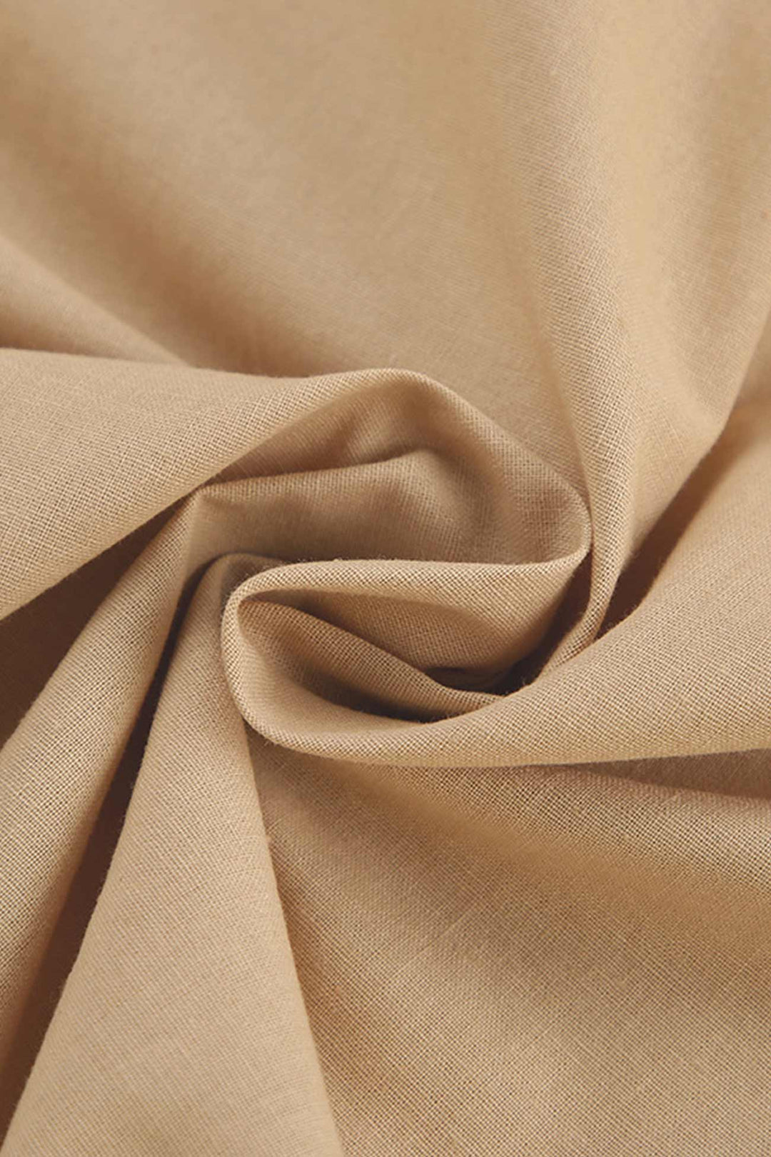 Tie-straps High Waist Backless Cotton Dress Khaki · S