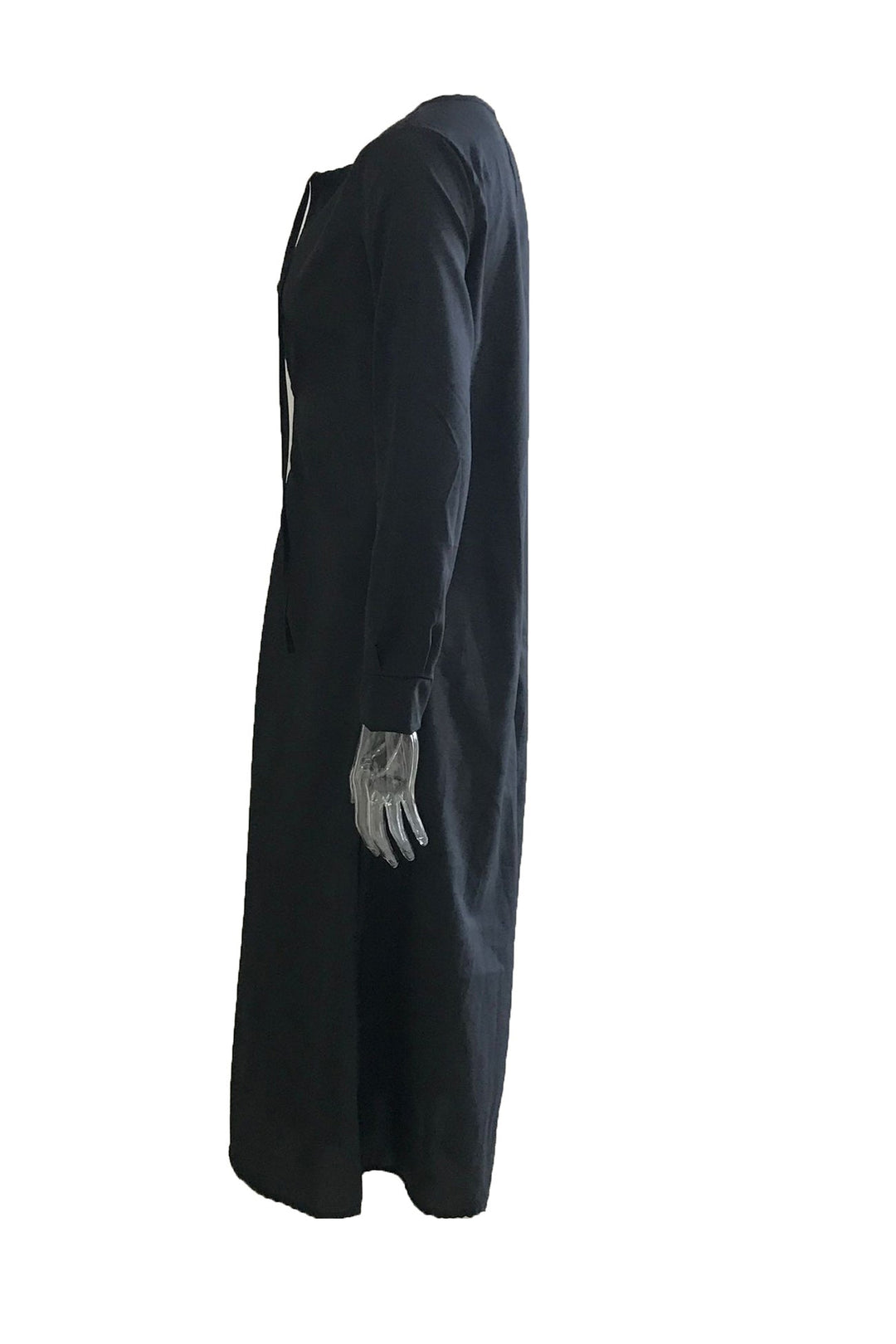 Tie-up Long Sleeve Maxi Dress Brown · 3XL