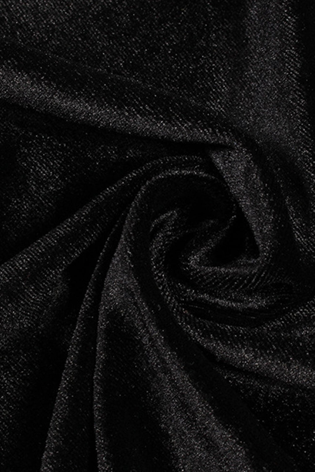 Velvet Pocketed Single-breasted Blouse Black · S