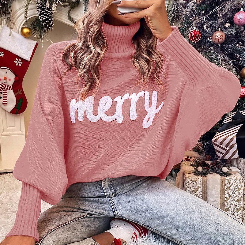 Loose-fitting Batwing Sleeve Knit Top