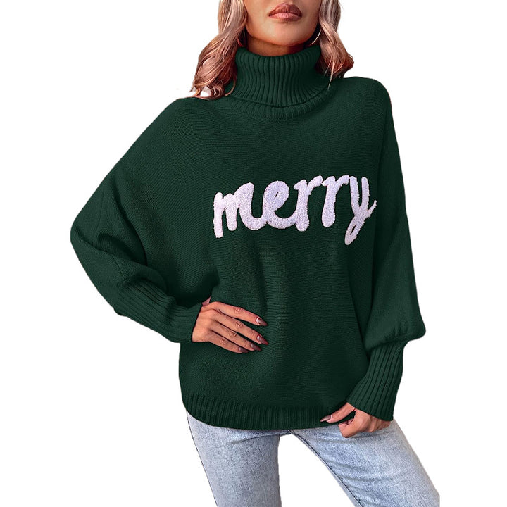 Loose-fitting Batwing Sleeve Knit Top