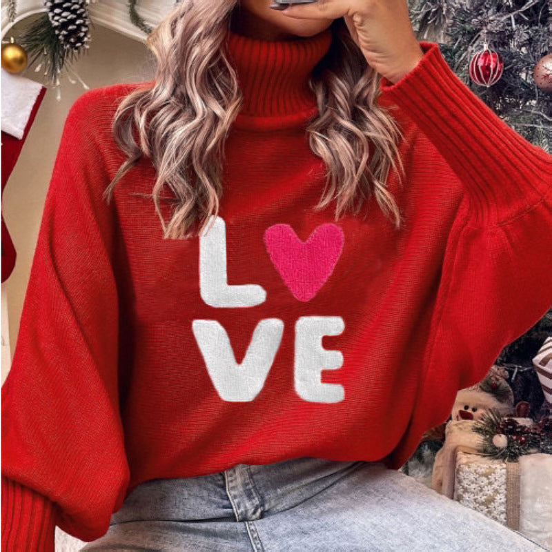 Loose-fitting Batwing Sleeve Knit Top