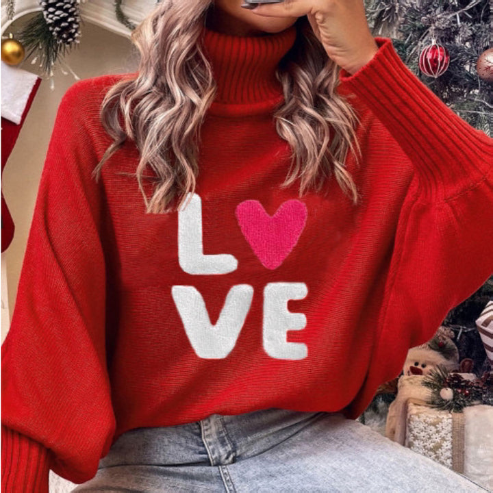 Loose-fitting Batwing Sleeve Knit Top