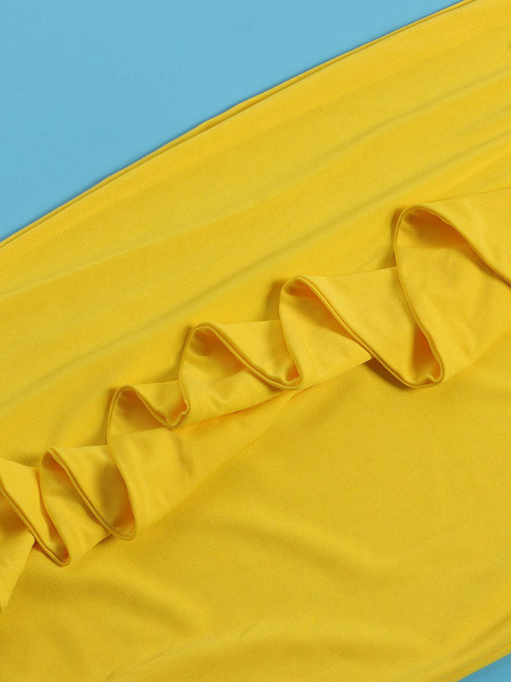 Fabulous Bow Back Dress Yellow / XL
