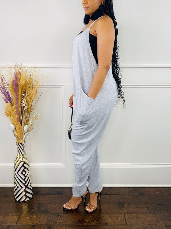 Casual Loose Comfy Overall Gray* / XL